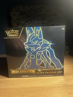 Pokemon Center Lucario Elite Trainer Box ETB Mega Evolutions New/Sealed TEAR - Image 1