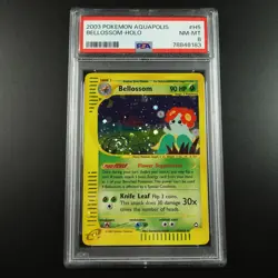 PSA 8 Bellossom H5/H32 Aquapolis E Series Holo Rare Graded Pokemon Card - Image 1