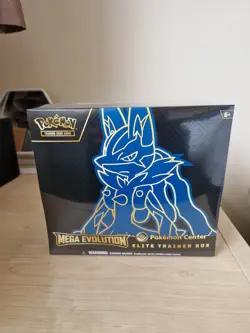 Pokemon Center TCG Mega Evolution Lucario - Elite Trainer Box ETB - Sealed NEW - Image 1