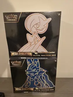 Pokemon Center ETB Mega Evolution Gardevoir & Lucario TCG Sealed - Image 1