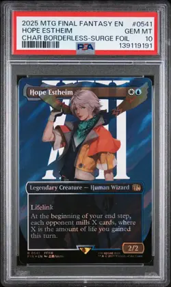 PSA 10 HOPE ESTHEIM MTG FINAL FANTASY CHARACTER BORDERLESS-SURGE FOIL #0541 - Image 1