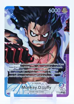 One Piece Card - MONKEY.D.LUFFY OP11-040 (L) Alt Art A Fist of Divine Speed Eng - Image 1