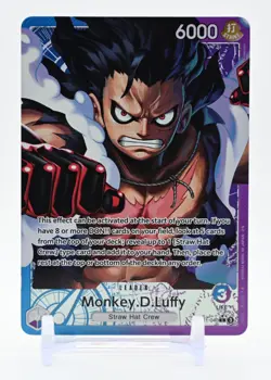One Piece Card - MONKEY.D.LUFFY OP11-040 (L) Alt Art A Fist of Divine Speed Eng - Image 2