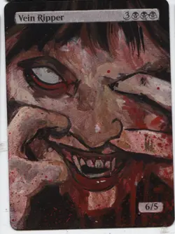 Vein Ripper MTG Altered art MAGIC Hand Painted Card Commander - Image 1