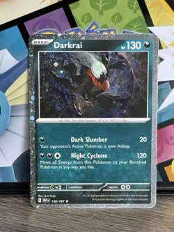 Pokemon TCG Obsidian Flames - Darkrai #136/197 - Rare Cosmos Holo Card - Image 1