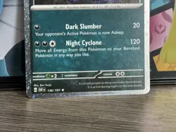 Pokemon TCG Obsidian Flames - Darkrai #136/197 - Rare Cosmos Holo Card - Image 3