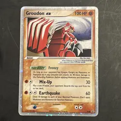 Groudon EX 038 Black Star Promo Rare Pokemon Card Dmg - Image 1