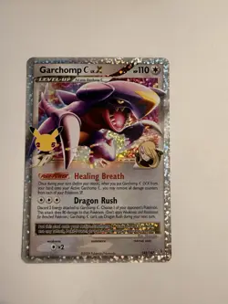 Pokemon TCG Garchomp C LV. X Holo Card 145/147 Celebrations Classic Collection - Image 3