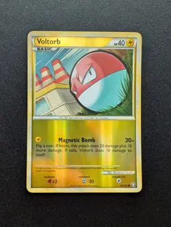 NM Pokemon Voltorb Reverse Holo Card 83/102 Triumphant - Image 1