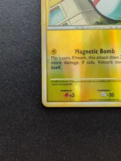 NM Pokemon Voltorb Reverse Holo Card 83/102 Triumphant - Image 4