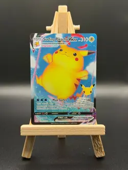 Pokemon TCG: Surfing Pikachu VMAX 009/025 - Celebrations Holo - NM - Image 1