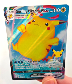 Surfing Pikachu VMax 009/025 Ultra Rare Holo 21 Celebrations Pokemon Card (Har) - Image 2
