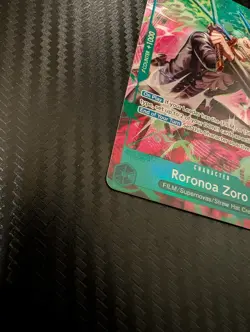 One Piece TCG OP-15/EB04 Roronoa Zoro OP13–037 Treasure Rare - Image 2