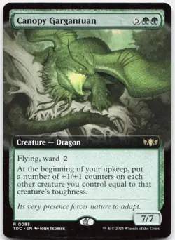 Canopy Gargantuan (Extended Art) *Regular* TDC 85 NM - Image 1