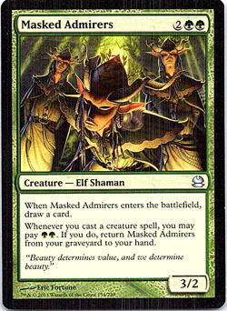 Masked Admirers Magic The Gathering Modern Masters Light Play - Image 1