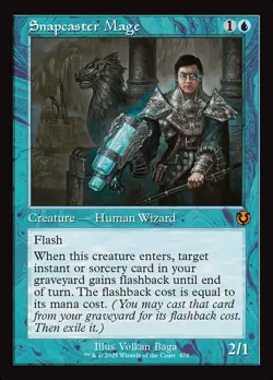 MTG Magic the Gathering Snapcaster Mage (478/612) Innistrad Remastered NM - Image 1
