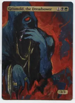 Grismold, The Dreadsower MTG Altered art MAGIC Hand Painted Card Commander - Image 1