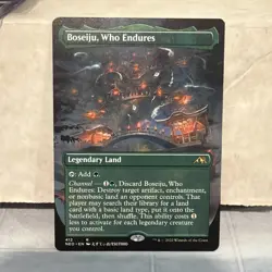 MTG Kamigawa Neon Dynasty Boseiju Who Endures Borderless x 1 - Image 1