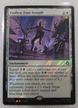 ENDLESS FOOT ASSAULT SURGE FOIL - Rare - TMC TMNT Commander MTG #0008 - Image 1