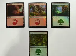 Bloomburrow Basic Lands Foil MTG Set of 10 - Image 2