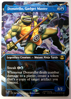 Donatello, Gadget Master - Borderless Rare - MTG TMNT - 0212 NM - Image 1