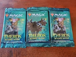 MTG 3x Original Theros Sealed English Booster Pack Lot - Magic the Gathering - Image 1