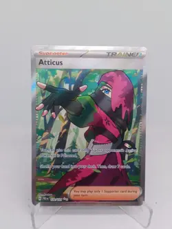 Pokemon Atticus 133/131 Prismatic Evolutions Ultra Rare Full Art NM TCG Card - Image 1