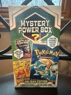 Pokemon Mystery Power Box-Holiday Edition- Walmart 2022 NEW Sealed VTG Chase 1:5 - Image 1
