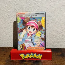 Pokemon TCG Rosa's Encouragement Perfect Order 123/088 SIR Holo Trainer Card - Image 1