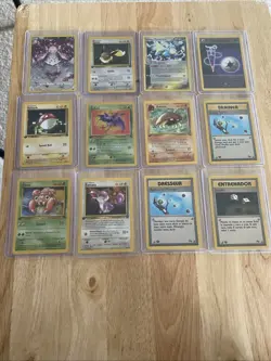 12 Vintage Pokemon Card Lot Retro-T Card Lot - Image 1
