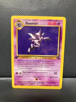 HAUNTER #21 [NM] FOSSIL 1ST EDITION VINTAGE POKEMON CARD WOTC - Image 1