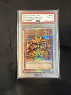 PSA 10 Gem Mint Exodia the Forbidden One TDPP-JP009 QC Secret Rare Japanese - Image 1