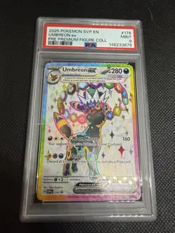 2025 POKEMON SVP EN-SV BLACK STAR PROMO #176 UMBREON EX PSA 9 - Image 1