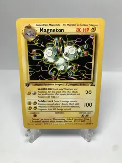 1st Edition Magneton 26/62 Fossil Set Rare Vintage 1999 Pokemon Card - Image 1
