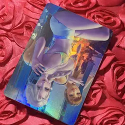 Elsa & ANNA FROZEN OOTD Teaser ACG Anime Goddess WAIFU HOLO Card 2 - Image 3