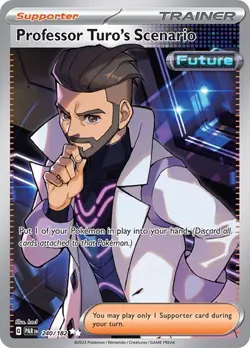 Pokemon Professor Turo's Scenario (240/281) Paradox Rift LP HOLO - Image 1