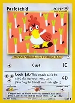 Pokemon Farfetch'd (43/66) Neo Revelation NM - Image 1