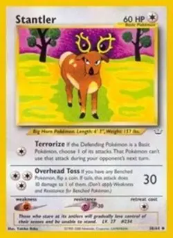 Pokemon Stantler (38/66) Neo Revelation NM - Image 1