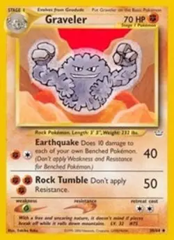 Pokemon Graveler (30/66) Neo Revelation NM - Image 1