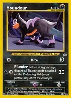 Pokemon Houndour (39/75) Neo Discovery NM - Image 1