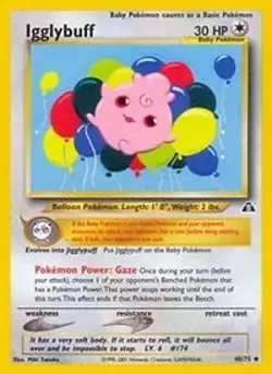 Pokemon Igglybuff (40/75) Neo Discovery NM - Image 1