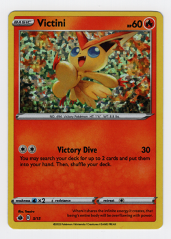 Victini 5/15 - Confetti Holo Near Mint - McDonald's Collection 2022 Pokemon Card - Image 1