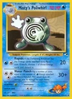 Pokemon Misty's Poliwhirl (53/147) Gym Heroes NM - Image 1