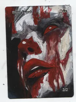 Blood Vassal MTG Altered art MAGIC Hand Painted Card Commander - Image 1