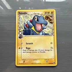 Pokemon TCG Totodile Card EX Dragon Frontiers Delta Species 67/101 Regular - LP - Image 1