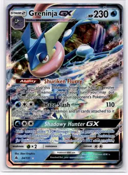 Greninja GX 24/131 Holo Rare GX Forbidden Light Pokemon Near Mint - Image 1