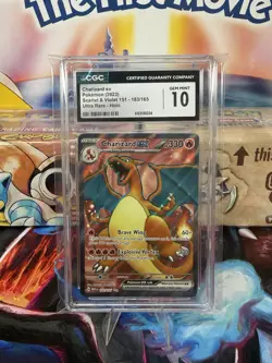 Pokemon 151 Charizard EX Scarlet & Violet CGC GEM MINT 10 - Image 1