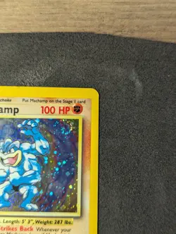 Pokemon TCG Machamp Base Set 1st Edition 8/102 Cosmos Holo - Image 3
