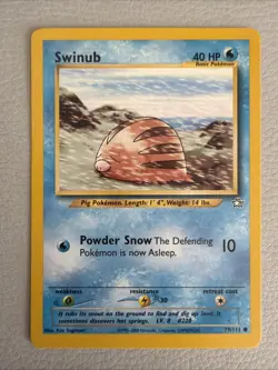Swinub 79/111 - Neo Genesis - VINTAGE WOTC Pokemon CARD - NM - Image 1