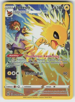 Jolteon Ultra Rare SWSH09: Brilliant Stars Trainer Gallery TG04/TG30 Pokemon - Image 1